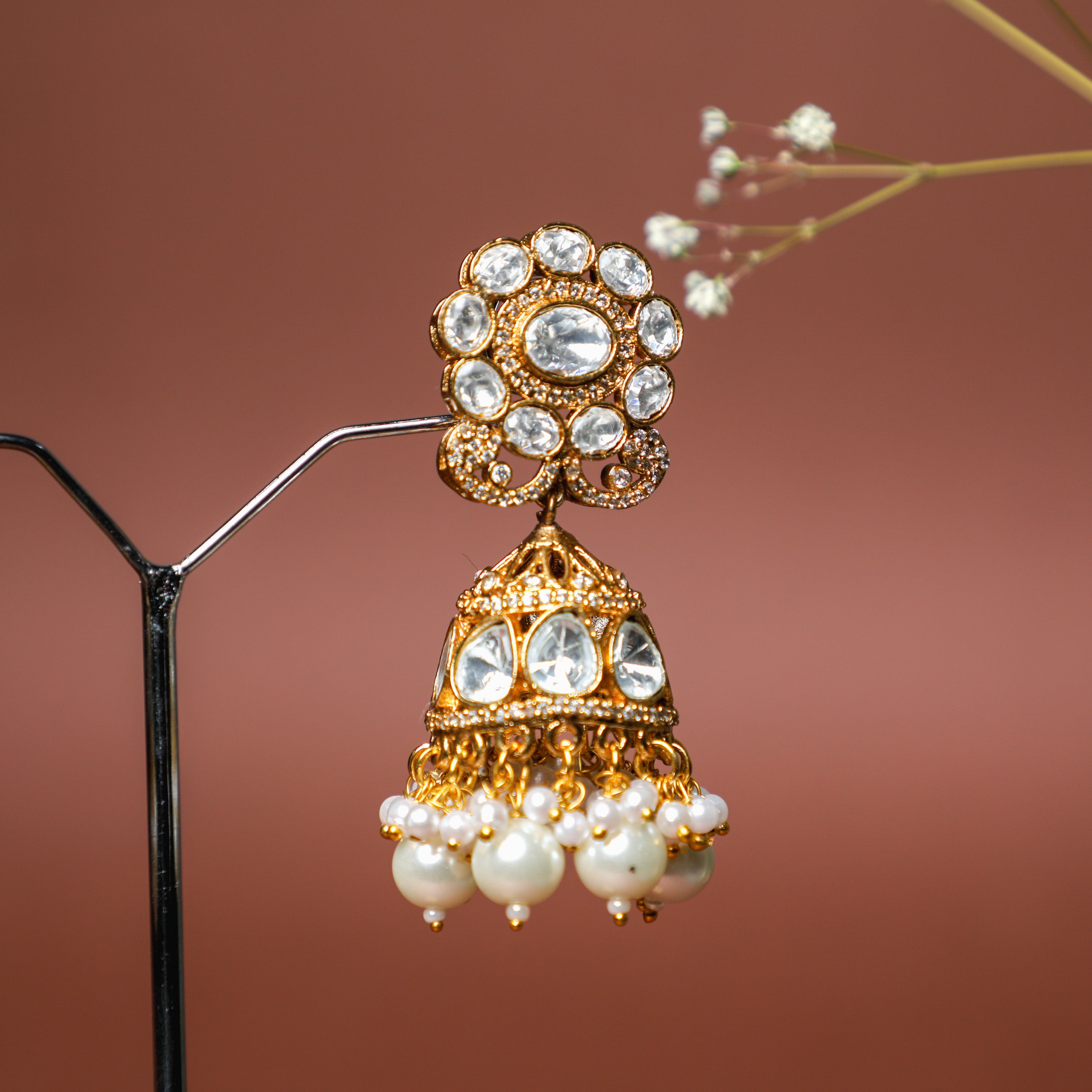 Luxury Gemstone Jhumka